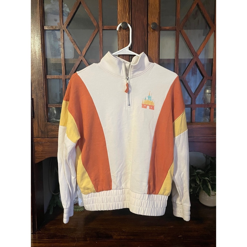Disney World Sweatshirt Pullover‎ XS Living My Best Disney Life Quarter Zip